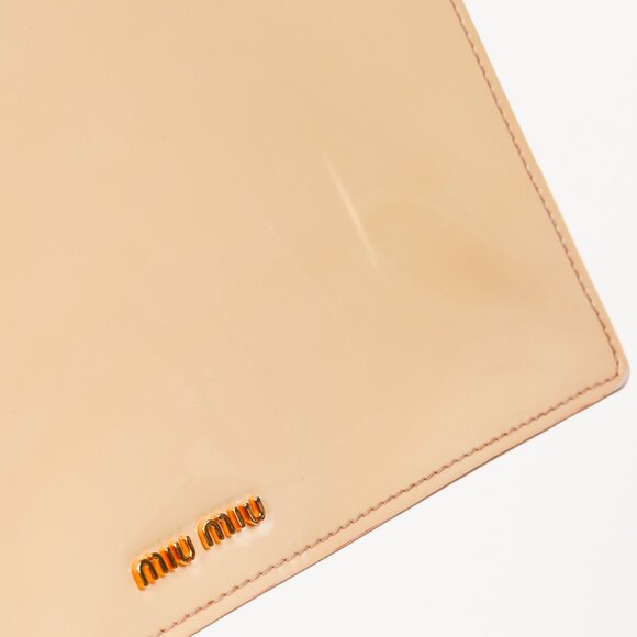 Miu Miu Gemma Vernice Leather Top-Handle Flap Bag - Picture 9 of 13